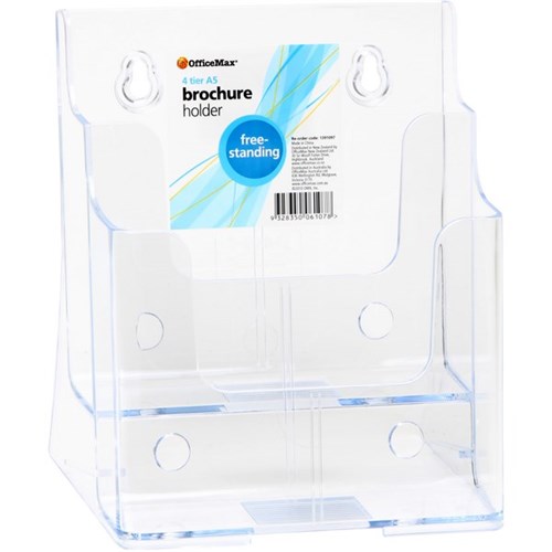 OfficeMax Free Standing/Wall Mountable Brochure Holder A5 2 Tier