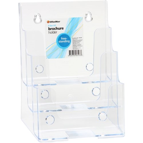 OfficeMax Free Standing/Wall Mountable Brochure Holder A5 3 Tier