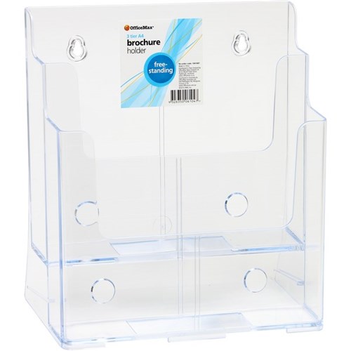 OfficeMax Free Standing/Wall Mountable Brochure Holder A4 2 Tier