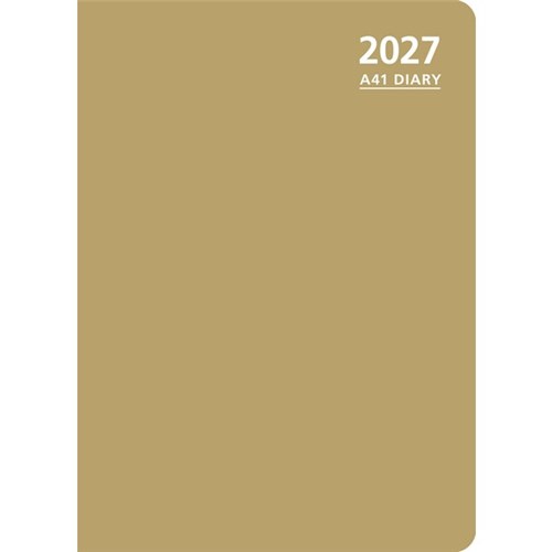 OfficeMax A41 1/2 Hour Appointment Diary A4 1 Day Per Page 2027 Gold