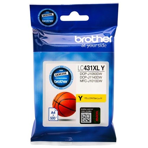 Brother LC431XLY Yellow Ink Cartridge High Yield