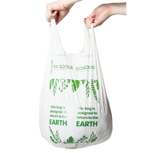 Ecopack Home Compostable Bin Liners Small 18L, Roll of 20