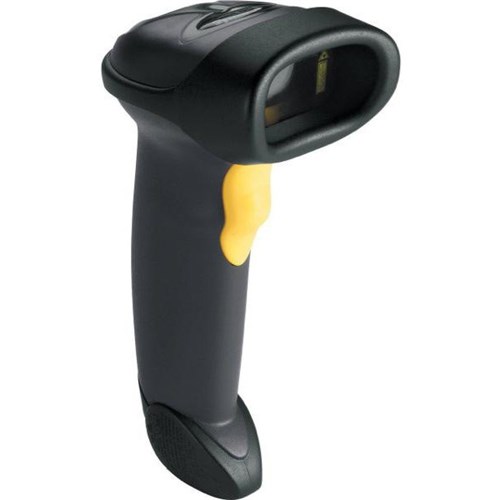 Zebra LS2208 Handheld USB Linear Image Wired Barcode Scanner With Stand Black