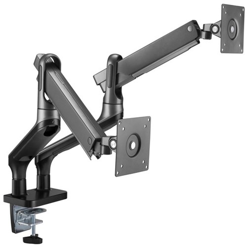Brateck LDT50-C024 Spring Assisted Desk Mount Dual Monitor Arm 17 - 32 Inch