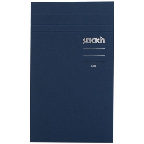 Stick' Notes Memo Pad Lined 190 x 114mm Navy, 50 Sheets