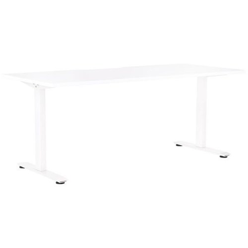 Klever Single User Desk 1800mm Snowdrift/White