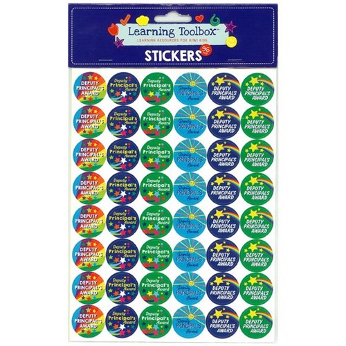 Learning Toolbox Stickers Deputy Principal Award, Pack of 96