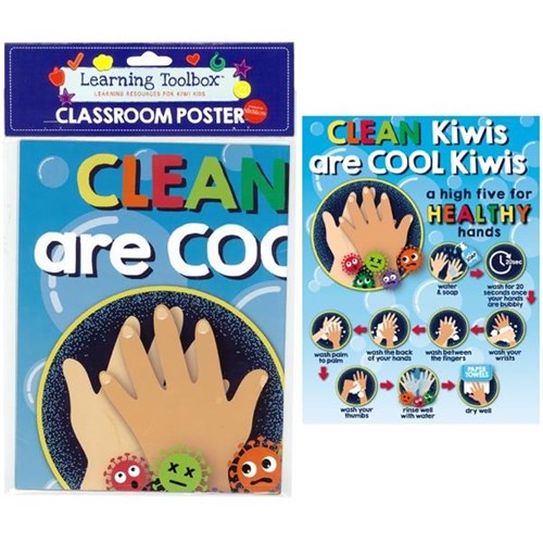 Learning Toolbox Poster Hygiene Cool Kiwi Kids 43x56mm