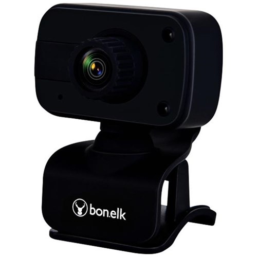 Bonelk USB Webcam Clip On 1080p Black
