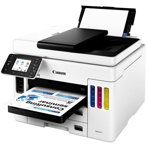Canon Maxify GX7060 A4 Colour Megatank 4 In 1 Inkjet Printer White