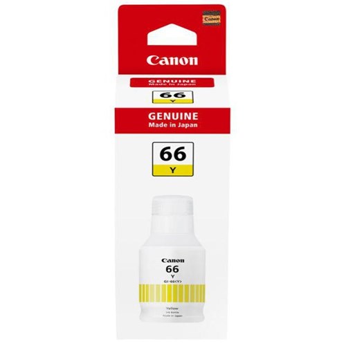 Canon Maxify Megatank Yellow Inkjet Ink Refill Bottle GI66Y