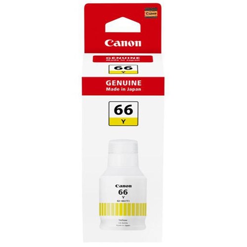 Canon Maxify Megatank Yellow Inkjet Ink Refill Bottle GI66Y
