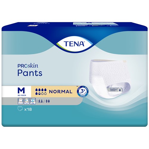 TENA ProSkin Incontinence Pants Normal Unisex Medium, Pack of 18