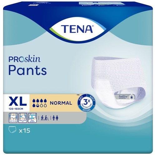 TENA ProSkin Incontinence Pants Normal Unisex XL, Pack of 15