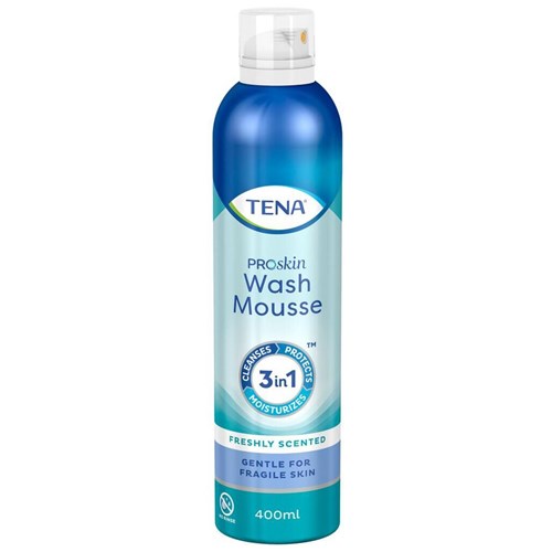 TENA ProSkin Incontinence Wash Mousse 400ml, Carton of 15
