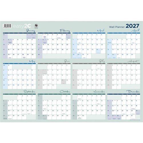 Easy2C A2 Wall Planner Double Sided 2027