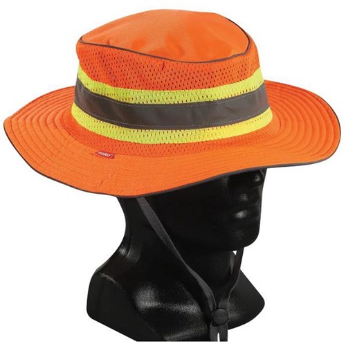 Good2Glow High Vis Sun Hat Wide Brim Orange 620mm L-2XL