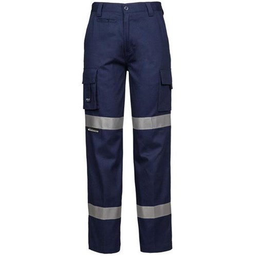Syzmik Women's Safety Trousers Cotton Drill Taped Size 14 Navy
