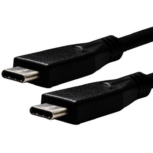 Dynamix USB 3.1 Type C Male to Type C Male Converter Cable 5V/3A 1m Black