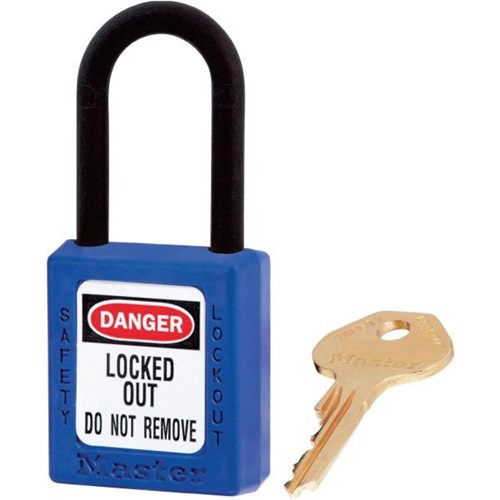 Master Lock Zenex Nylon Safety Padlock 38mm Blue