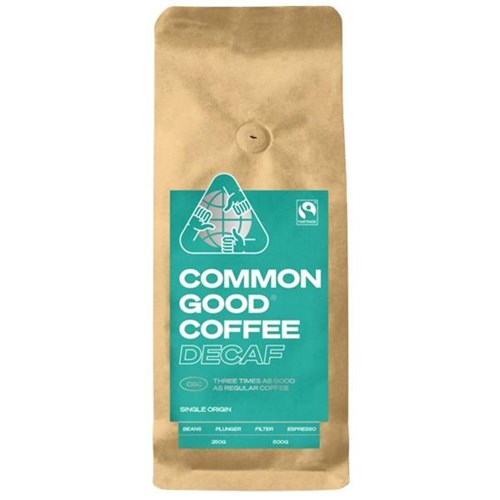 Common Good Decaf Plunger Coffee Ground 500g