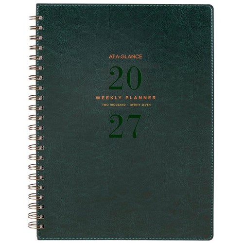 At-A-Glance A4 Diary Planner Week/Month PU 2027 Green