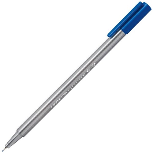 Staedtler 334 Blue Triplus Fineliner Pen Fine Tip 0.3mm
