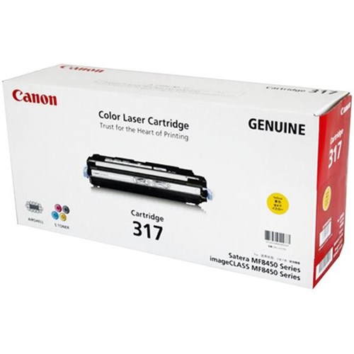 Canon CART317Y Yellow Laser Toner Cartridge