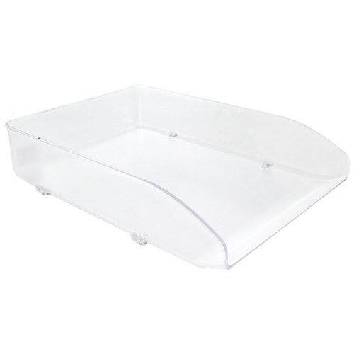 Metro Frosted Document Tray, Stackable, Snow