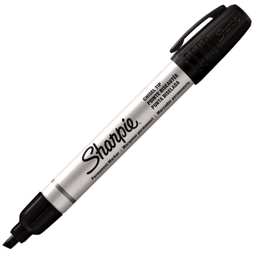 Sharpie Aluminium Black Permanent Marker Chisel Tip