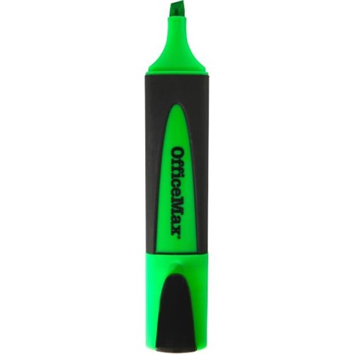 OfficeMax Green Text Highlighters Chisel Tip, Pack of 6 OfficeMax NZ