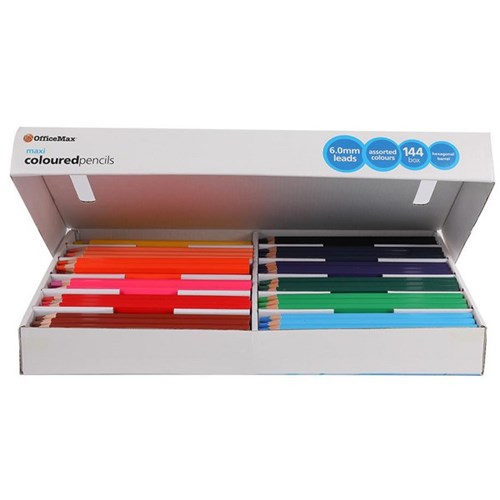 OfficeMax Maxi Coloured Pencils, Box of 144