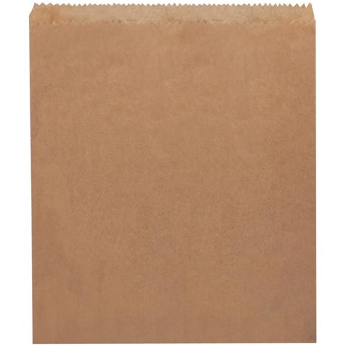 Brown Paper Bags Flat No.8 255x330mm, Pack of 500