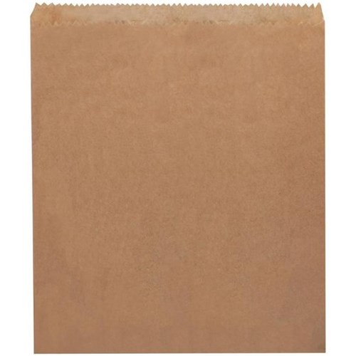 Brown Paper Bags Flat No.8 255x330mm, Pack of 500