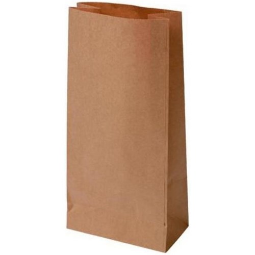 Block Bottom Paper Bags No.3 178x100x390mm Brown, Carton of 200