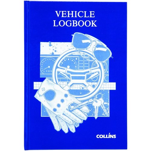 Collins Vehicle Log Book Laminated Cover 88 Pages