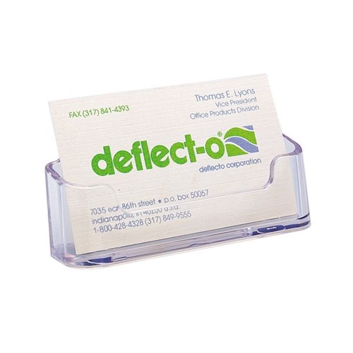 Deflect-O Business Card Holder, 1 Tier