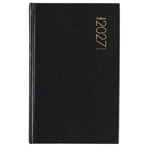Collins 81A 1/2 Hour Appointment Diary 125x195mm 1 Day Per Page 2027 Black
