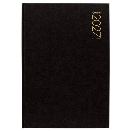 Collins A41 Diary A4 1 Day Per Page 2027 Black