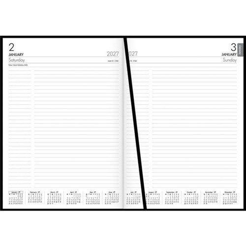 Collins A41 Diary A4 1 Day Per Page 2027 Black