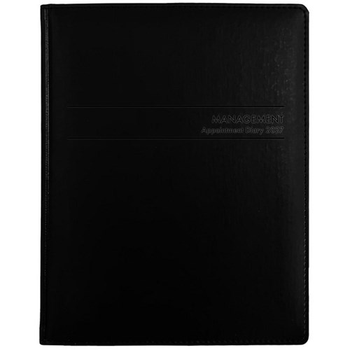 Collins MD1083 Appointment Diary Week To View 2027 Black
