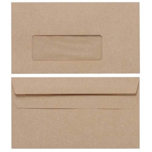 Croxley E13 Window Envelopes Seal Easi Manilla 133055, Box of 500