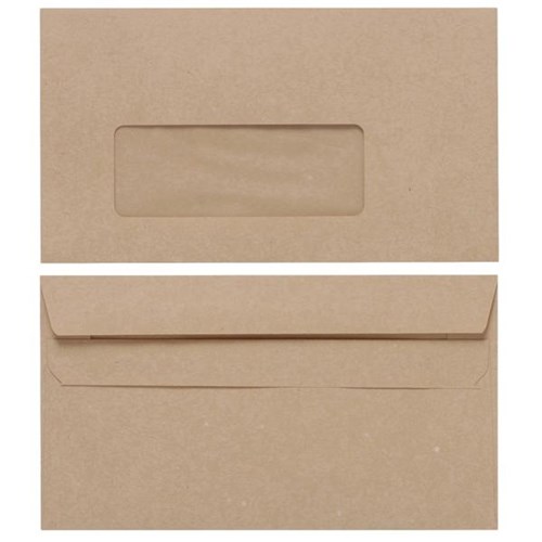 Croxley E13 Window Envelopes Seal Easi Manilla 133055, Box of 500
