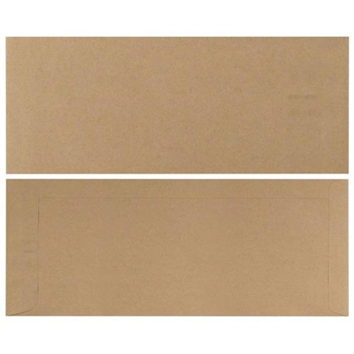 Croxley E34 Pocket Envelopes Peel and Seal Manilla 133264, Box of 250
