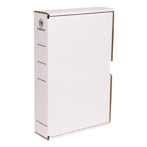 FM Storage Box File Foolscap White OfficeMax NZ
