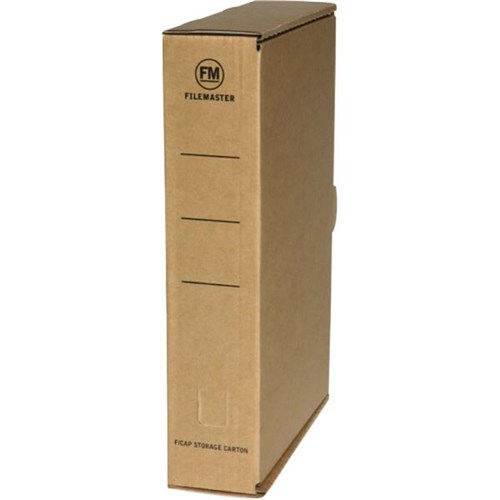 FM Storage Box File Foolscap Brown OfficeMax NZ