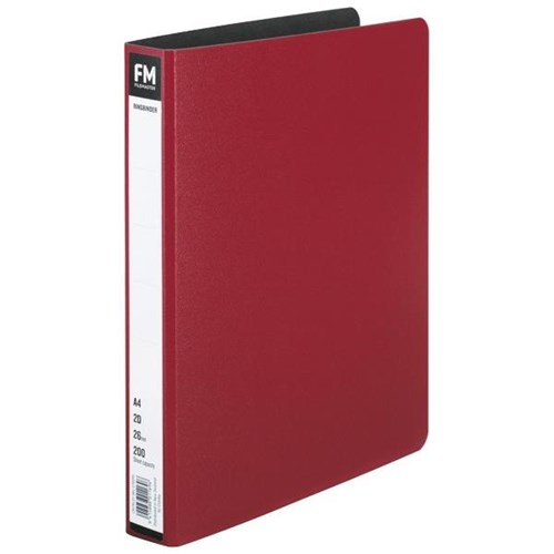 FM Trunkboard Ringbinder 2 Ring A4 26mm Red
