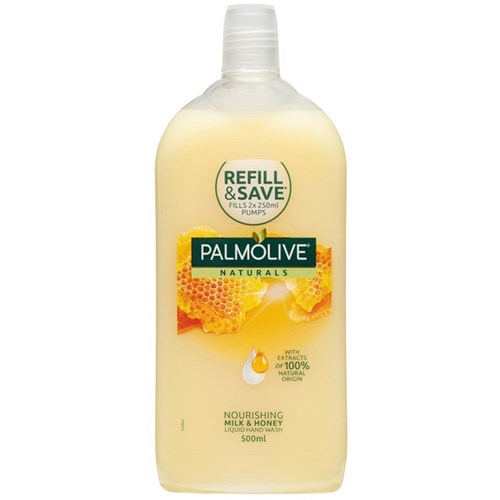 Palmolive Naturals Liquid Hand Wash Milk & Honey Refill 500ml