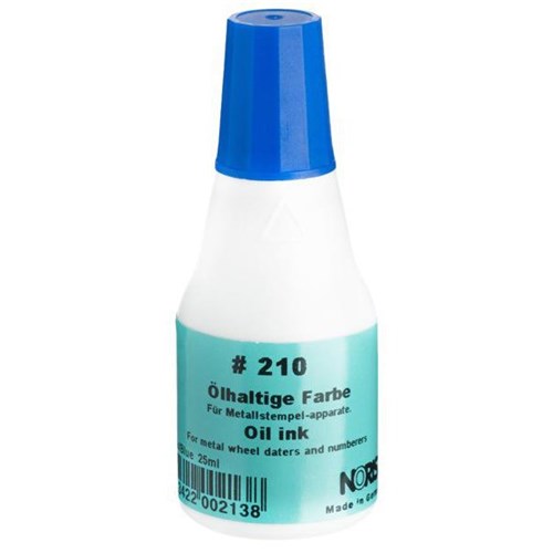 Noris 210 Metal Stamp Ink 25ml Blue