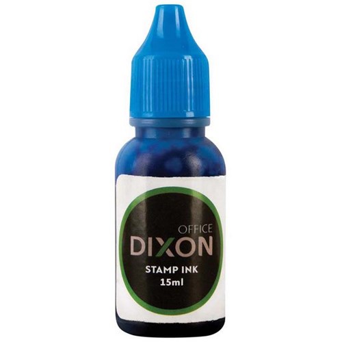 Dixon Self-Inking Stamp Ink Refill 15ml Blue